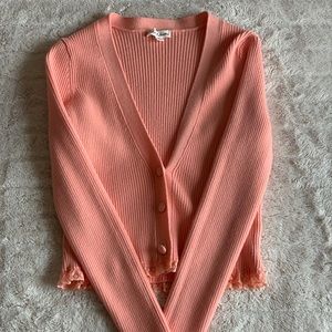 For Love And Lemons S Nina *Peach-Pink* Cardigan